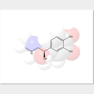 Adrenaline Molecule Chemistry Posters and Art